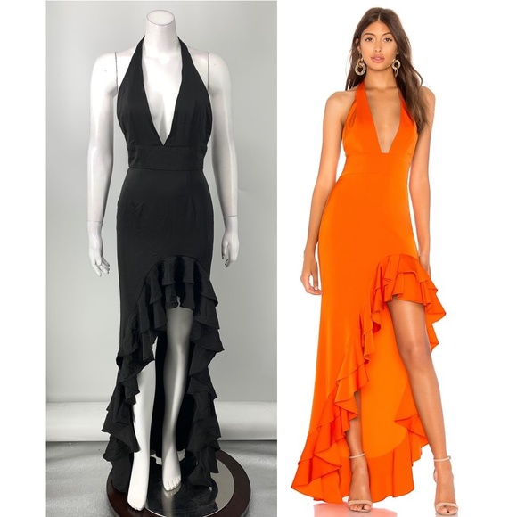 NBD Dresses & Skirts - NEW NBD Cha Cha Gown Black Halter Maxi Dress J97